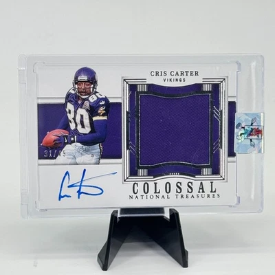2023 National Treasures Colossal Signatures CRIS CARTER Patch Auto /49 - Image 1 of 2