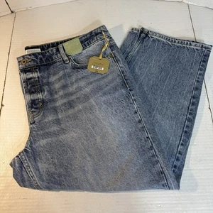 Plus Sz Jeans 18W Womens NWT Ryegrass Light Wash Straight Button Fly Medium Wash - Picture 1 of 17