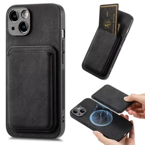 Vintage Leder Tasche mit abnehmbarem Magnet Wallet Kartenetui iPhone 17 16 15 - Bild 1 von 24