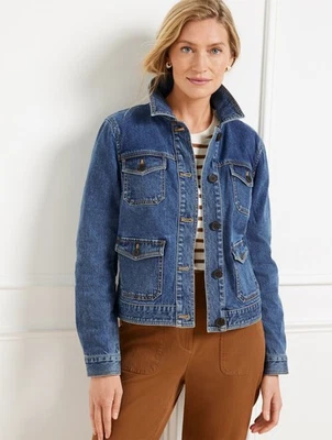Studio Chore Jacket - Brooklyn Wash at Talbots, NWT $149, All size - Image 1 of 3