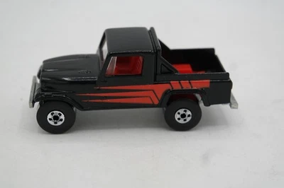 1996 HOT WHEELS 1985 Jeep Scrambler Trailbuster Loose MINT Blackwalls #525 Black - Image 1 of 4