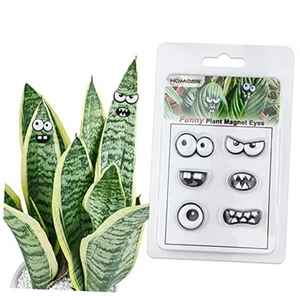 Monster Plant Magnets Eyes for Potted Plants, Funny Plant Safe Magnet Pins - Picture 1 of 7