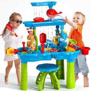 Temi Kids Sand Water Table for Toddlers, 3-Tier Sand and Water Play Table Toys