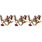 3 PCS Red Christmas Funny Reindeer Anlters Cosplay Costume