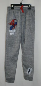 Marvel Spider-Man Boys Kids Gray Joggers Pants Ankle Elastic Waist | Size: 6 - Picture 1 of 6