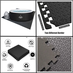 BESTWAY LAY-Z SPA HOT TUB COMPATIBLE THICK FLOOR PROTECTOR GROUND MATS - Picture 1 of 9