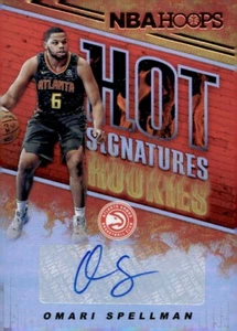 2018-19 Panini NBA Hoops Hot Signatures Rookies Omari Spellman #HSR-OS Auto RC - Imagen 1 de 2