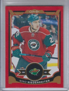 15/16 OPC Minnesota Wild Nino Niederreiter Red Redemption card #217 - Picture 1 of 2