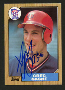 Greg Gagne #558 signed autograph auto 1987 Topps Baseball Trading Card