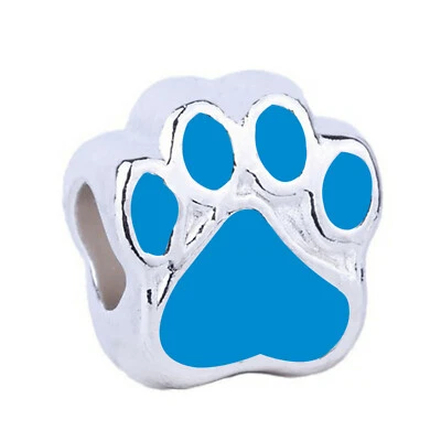 10 PIEZAS Cuentas Sueltas Esmalte Multicolor 11mm Diseño Pata de Perro Cuentas Fabricación de Joyas Foto 1 de 4