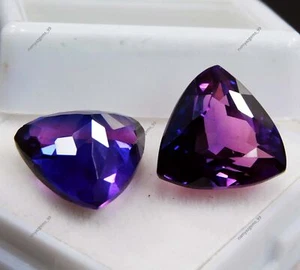 Gemas sueltas CERTIFICADAS extremadamente raras de tanzanita púrpura natural de 15 billones de quilates - Imagen 1 de 7
