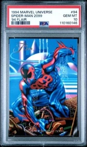 1994 MARVEL UNIVERSE #94 SPIDER-MAN 2099, '94 FLAIR PSA 10 GEM MINT - Picture 1 of 4