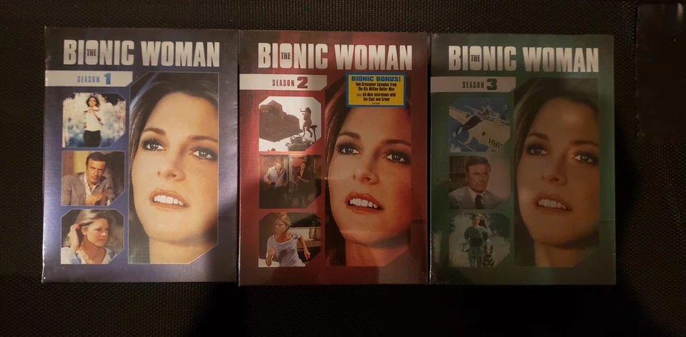 The Bionic Woman: the Complete Series: Seasons 1, 2, 3 (DVD) VG w/Slipcases - Image 1 of 1