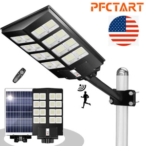 Super Bright 9900000000LM Commercial Solar Street Lights Dusk To Dawn Wall Lamp - Picture 1 of 12