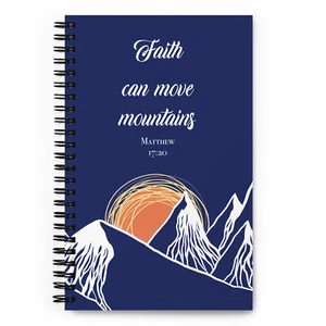 Faith Can Move Mountains Spiral Notebook - Picture 1 of 3