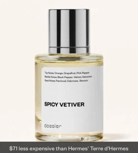 Dossier Spicy Vetiver Eau de Parfum. Size: 50ml / 1.7oz - Picture 1 of 2