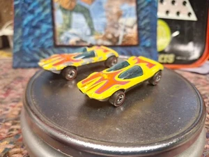 2 Hot Wheels Redline 1980 WTP Swingin Wing Promo Yellow Flying Colors Original - Bild 1 von 8