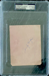 Sandy Koufax & Gil Hodges Dual Signed Album Page PSA/DNA Brooklyn Dodgers HOF WS