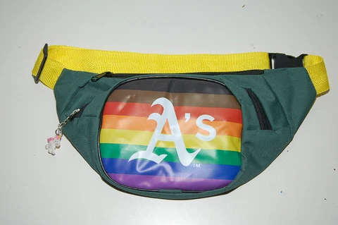 MLB Oakland A's Athletics Rainbow Waist Bag Unicorn Fanny Pack Pride Night LGBQT Cover