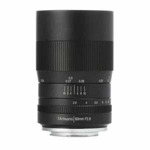 7artisans 60mm F2. 8 APS-C MF Portrait Macro Lens for Canon EOS M-mount Cameras - Picture 1 of 9