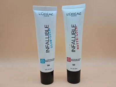 Set of 2 L'Oreal Infallible Matte-Lock or Glow Lock Primer YOU PICK - Image 1 of 2