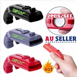 Gun Plastic Beer Bottle Opener Cap Launcher Party Drinking Game Top Shooter GT - Picture 1 of 14