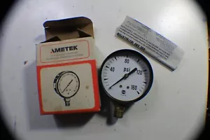 Ametek ~ Air Pressure Gauge 1-160 2.5" / 1/4 LM - Picture 1 of 3