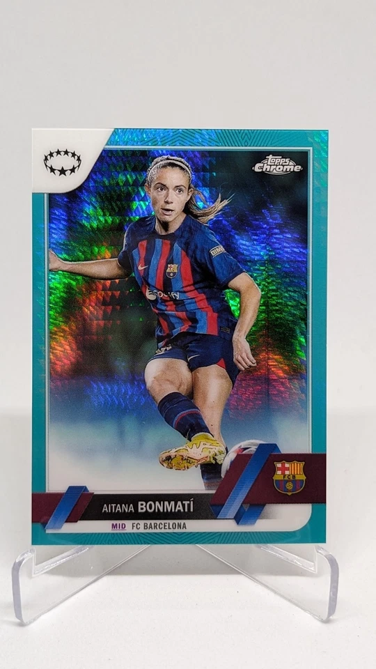 2022-23 Topps Chrome Women's UEFA Aqua Prism (1-100) Pick From List! Rookie RC - Image 1 of 1