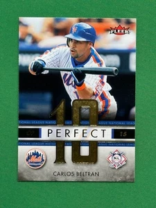 2007 Fleer Baseball Carlos Beltran #PN-CB Perfect 10 - Picture 1 of 2