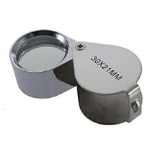 30 X-21 Metal Jeweller Led Microscope Magnifier Magnifying Glass Loupe