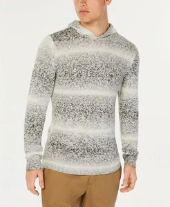 $185 American Rag Men's Gray Long-Sleeve Striped Hooded Pullover Sweatshirt 2XL - Picture 1 of 2