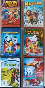 6er-DVD-Package für die ganze Familie: u.a. ICE-AGE, SHREK,STUART LITTLE s.Text: - Bild 1 von 7