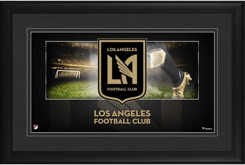Los Angeles FC Framed 10" x 18" Team Logo Panoramic Photograph Cover