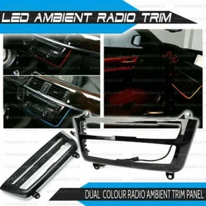 BMW F30 F31 F34 F82 M3 M4 Beleuchtet AC Radio Blende Ambient Light LED Strip UK - Bild 1 von 11