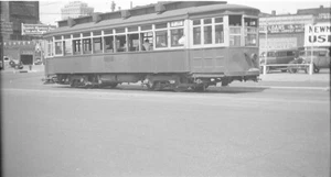 25C244 NEG 1936 KANSAS CITY PUBLIC SERVICE RAILWAY STREETCAR #215 - Picture 1 of 1