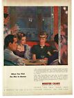 1946 Webster CIgars Ritz Bar in Boston Massachusetts art Vintage Print Ad