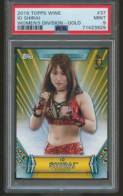 Io Shirai Sky 2019 Topps WWE Woman Division Gold RC 6/10 PSA 9 MINT - Image 1 of 2