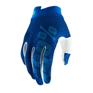 100% ITRACK MOTOCROSS MX BIKE GLOVES - BLUE / NAVY - Picture 1 of 2