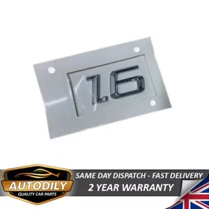 1.6 Cromo Distintivo Auto Numeri Portellone Posteriore Baule 40x20mm Per Sko Da - Foto 1 di 1