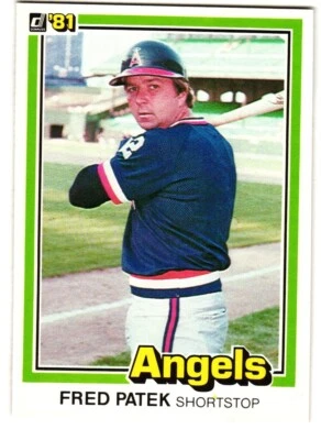 1981 Donruss #170 Fred Patek, California Angels - Image 1 of 2