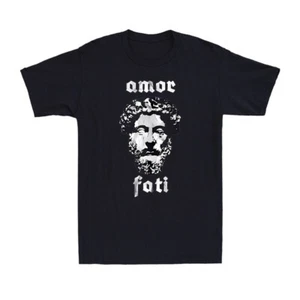 Amor Fati - Marcus Aurelius Roman Emperor Philosophy Vintage Men's T-Shirt - Bild 1 von 3