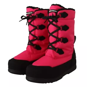 DOLCE & GABBANA Kinder schwarz Fuchsia Nylon schneehohe Stiefel EU27-28/US11 UVP $ 400 - Bild 1 von 11
