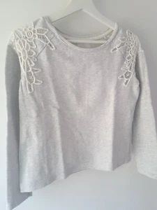 Springfield Sweatshirt Gr. S / 36 grau cropped  - Bild 1 von 3