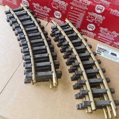 6 x LGB 1100 Half Circle G Scale 45mm Garden Railway Train Brass Track R1 Curves - Image 1 of 4