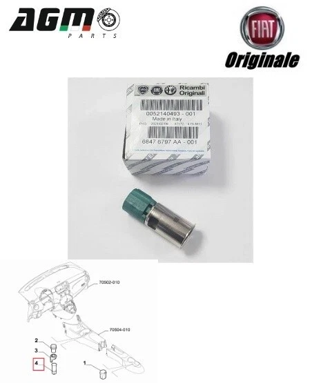PRESA ACCENDISIGARI 12V ORIGINALE FIAT 500 L X TIPO DUCATO ALFA STELVIO 52200804 - Immagine 1 di 4