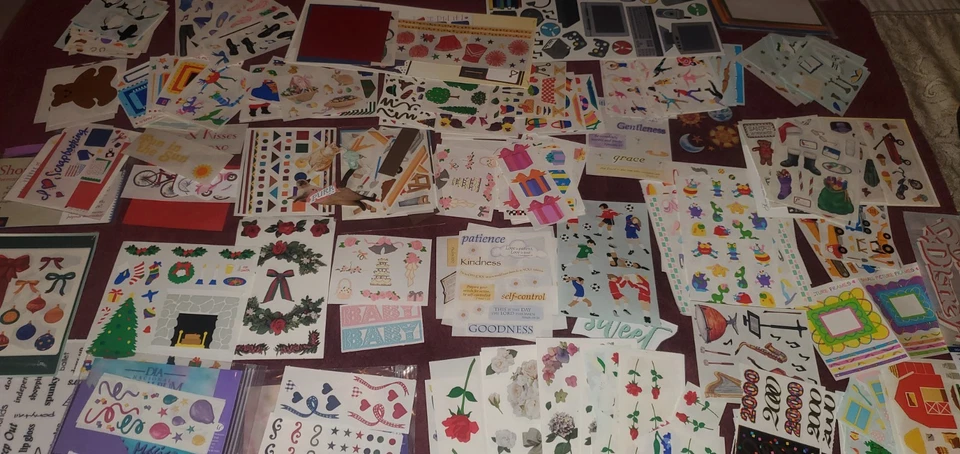 ENORME LOTE PEGATINAS VINTAGE AÑOS 80 90 SELLO AGC CARLTON EUREKA FOIL BUNNY ÁLBUM Foto 1 de 4