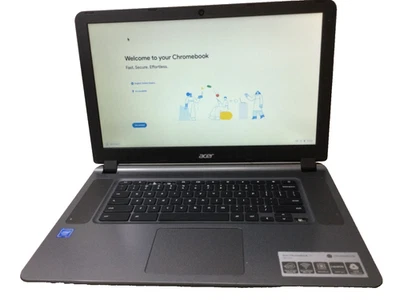 Acer Chromebook Laptop 15 CB3-532-C8DF, Intel Celeron N3060 15.6" 4GB 16GB Read - Image 1 of 4