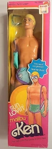Gafas de sol Sun Lovin Malibu Ken de colección 1978 espejadas/bolso de playa/nuevo en caja ver nota - Imagen 1 de 12
