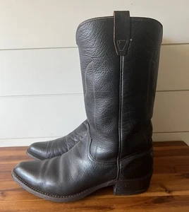 Botas de Vaquero Wrangler De Colección Para Hombre Cuero Marrón Oscuro EE. UU. Talla 10.5 D - Imagen 1 de 11