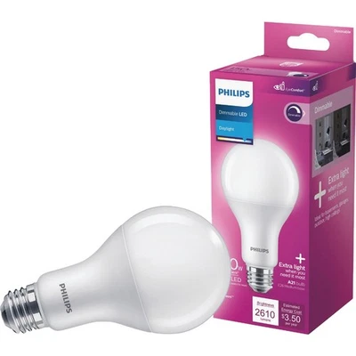 Philips 150W Equivalent Daylight A21 Medium Dimmable LED Light Bulb 571505 - Image 1 of 4